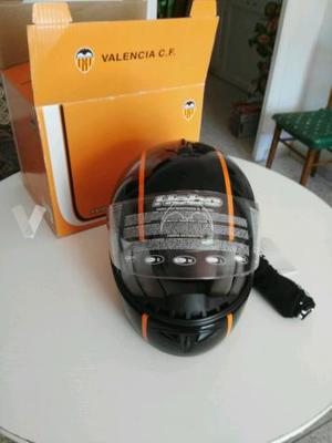 Casco moto del Valencia