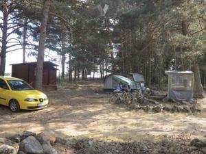 Caravana-avance y tienda cocina de camping