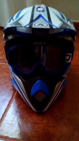 Casco y gafas motocross