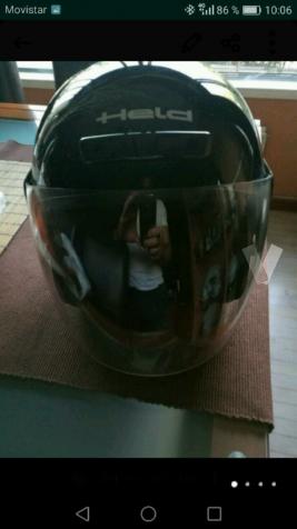 casco moto Held talla S,color negro