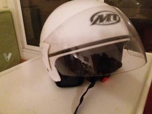 Casco blanco tipo scoopy