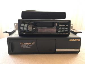 Radio cassette coche Alpine con cargador de Cd's
