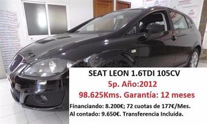 SEAT Leon 1.6 TDI 105cv EEcomotive Reference 5p.
