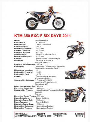 KTM 350 EXC-F Six Days (modelo actual) -11