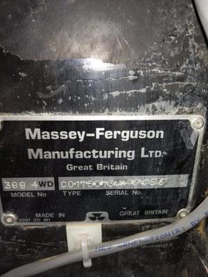 Tractor Massey Ferguson 399S (399 ES AWD)