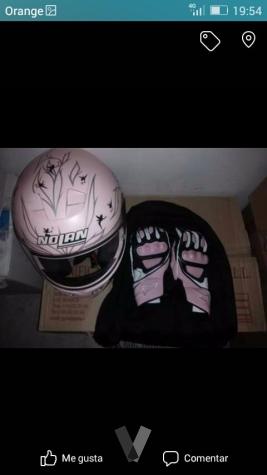 Casco nolan rosa Ada.