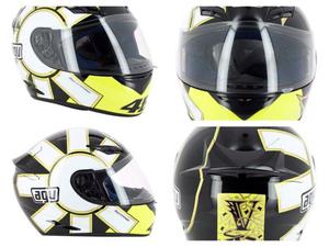 Casco Moto Rossi