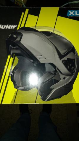 Casco moto modular nuevo Guantes