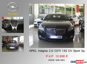 Opel insignia 2.0 tdci 130 cv de segunda mano