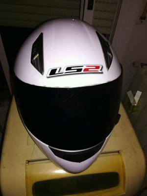 Casco moto LS2 blanco