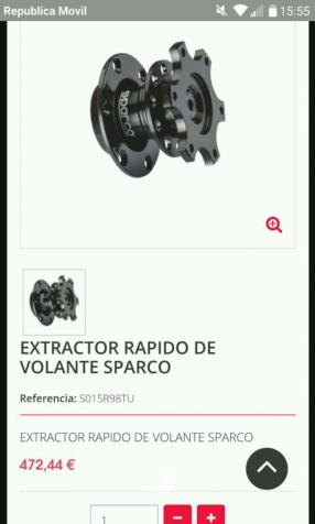 extractor rapido de volante sparco S015R98TU nuevo