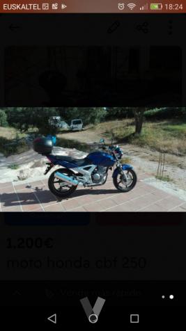 Honda cbf 250cc 4 t -07