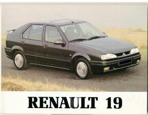 MANUAL INSTRUCCIONES RENAULT 19