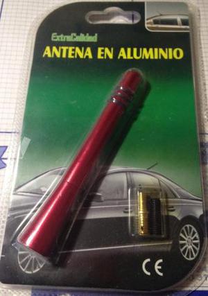 antena de coche de aluminio en color rojo
