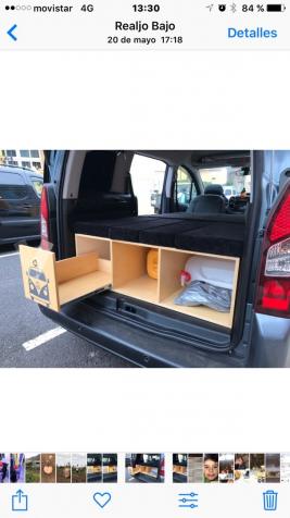 kit camper cama Berlingo/Peugeot Partner