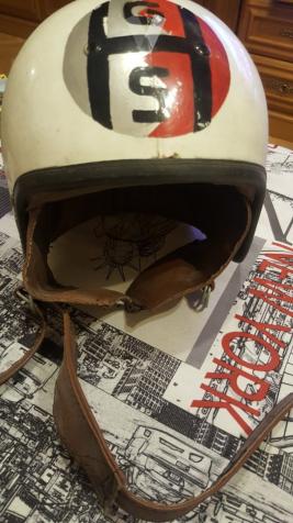 Casco moto años 50's