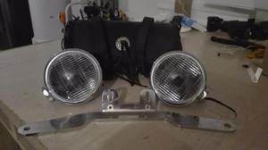 Juego de 2 faros de motocicleta nuevos