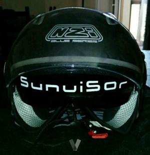 casco para moto con pantalla para el sol