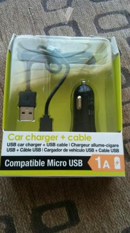 Cargador de coche con usb cable carga nuevo