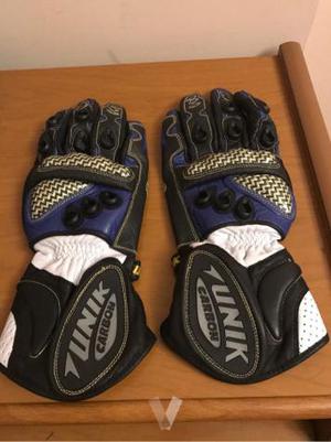 guantes de moto en piel