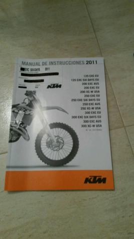 Manual de instrucciones ktm