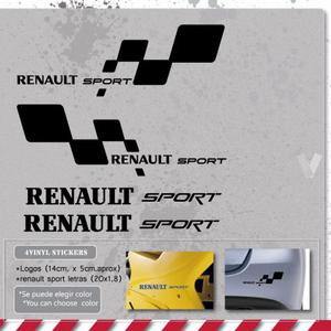 renault sport pegatina adhesivo coche motos