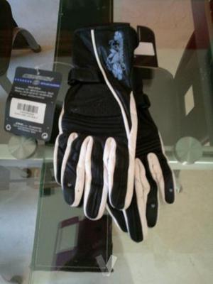 guantes cuero mujer moto