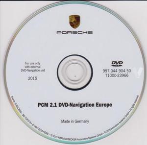 MAPA DVD Europa PCM PORSCHE Cayenne