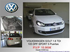 VOLKSWAGEN Golf 1.6 TDI 105cv DPF Sport 5p.